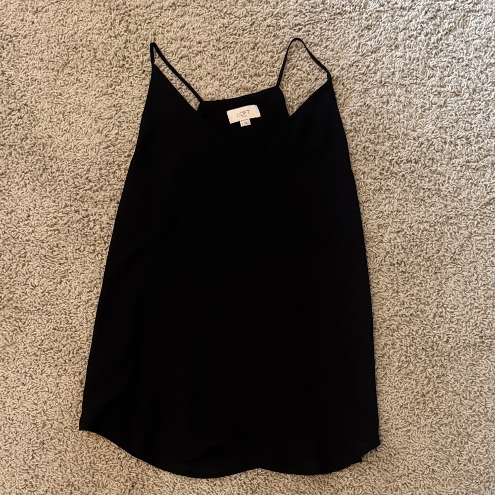 LOFT Elegant Black Camisole Top